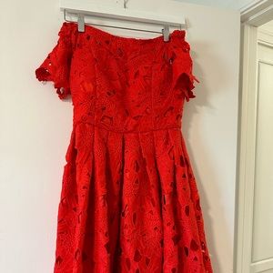 Off shoulder cocktail dress